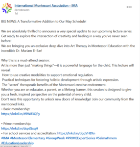 Announce upcoming lecture